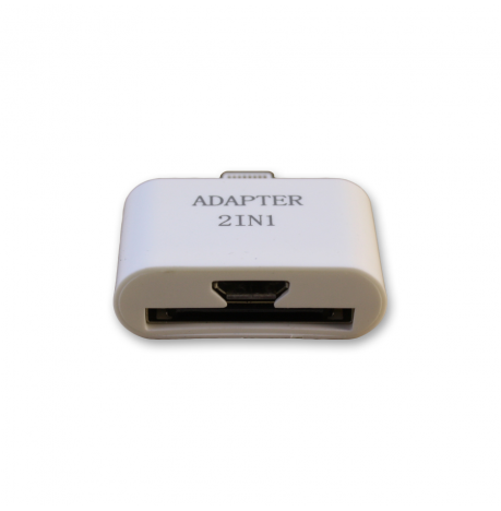 Adaptador Lightning 2 en 1