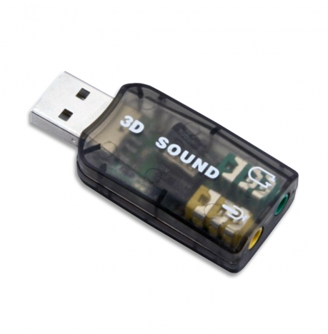 Adaptador USB con puertos Audio/Mic