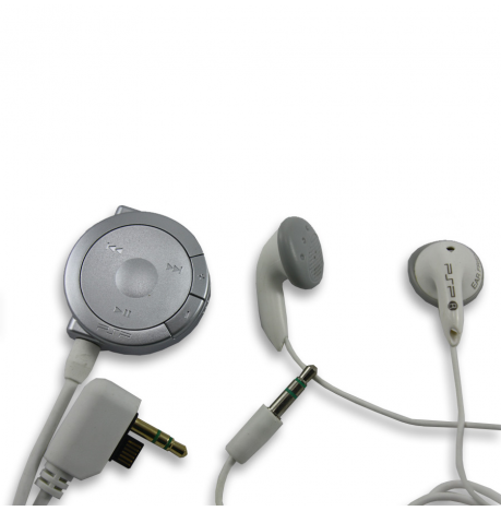 Auriculares con control remoto BLANCO