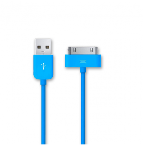 Cable Dock de Datos y Carga Iphone Azul