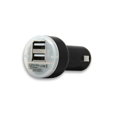 Mini Cargador Doble USB Coche