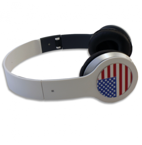 Cascos Blanco Bandera USA