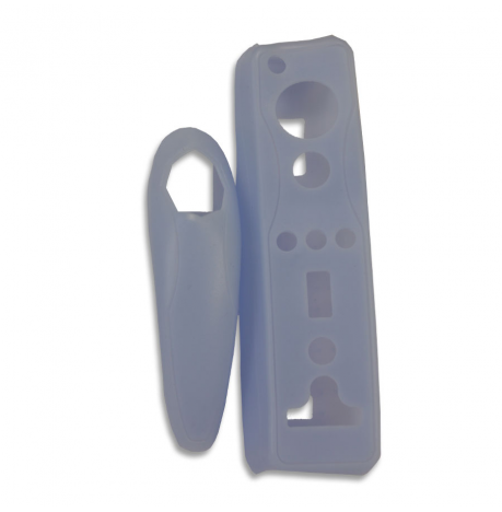 Funda WiiMote Nunchuck Silicona Azul