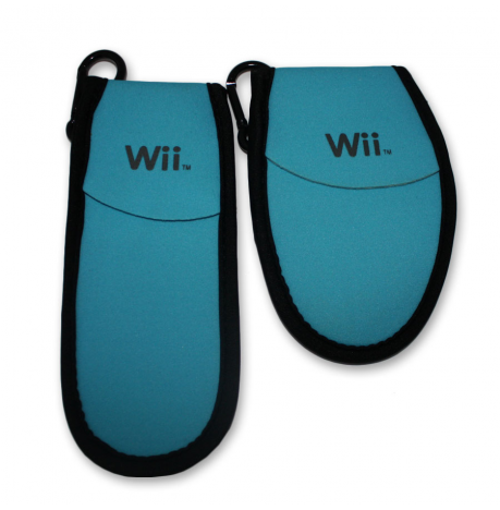 Fundas  Neopreno para Nunchuk y Wii Mote Azul