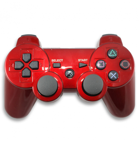 Mando Compatible Dualshock 3 Inalambrico ROJO COLA
