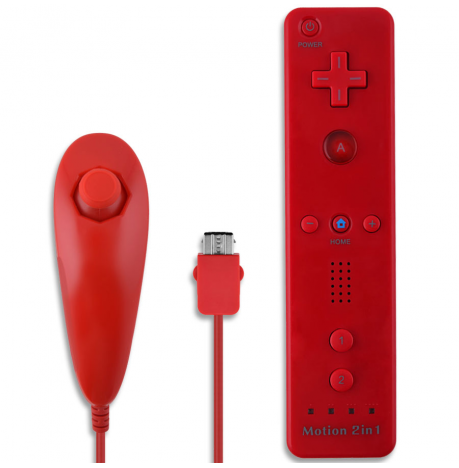 Pack Mandos Compatibles con MotionPlus ROJO