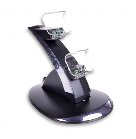 Stand Carga Doble Vertical NEGRO/CROMADO